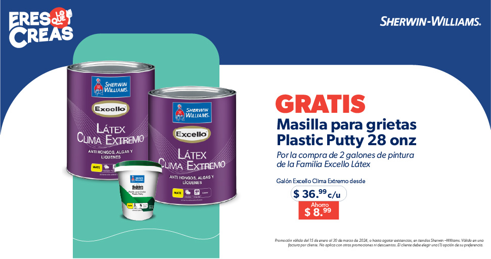 Masilla Para Grietas  Sherwin-Williams® de Centroamérica